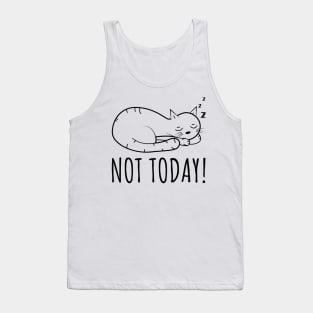 Not Today Cat Tank Top